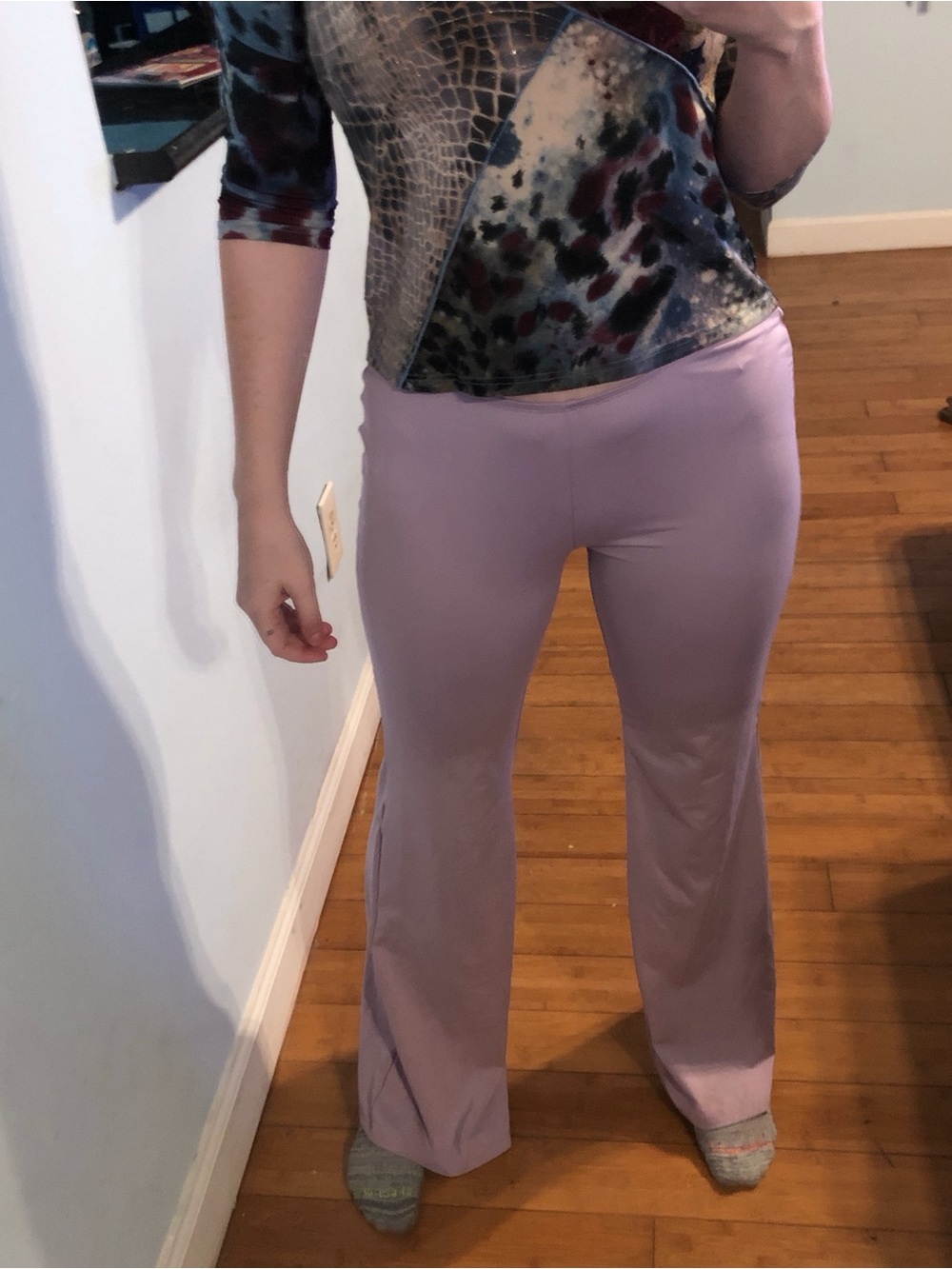 SHEIN Lavender Flare Leggings